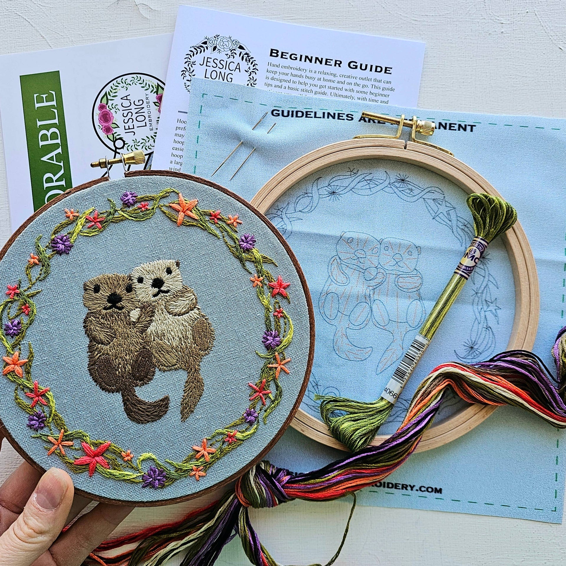 Otterly Adorable Embroidery Kit by Jessica Long