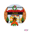 FAO Blonde Round Needlepoint Canvas
