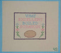 Pride Prejudice What Excellent Boiled Needlepoint Canvas