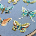 Moth Sampler Embroidery Kit by Jessica Long