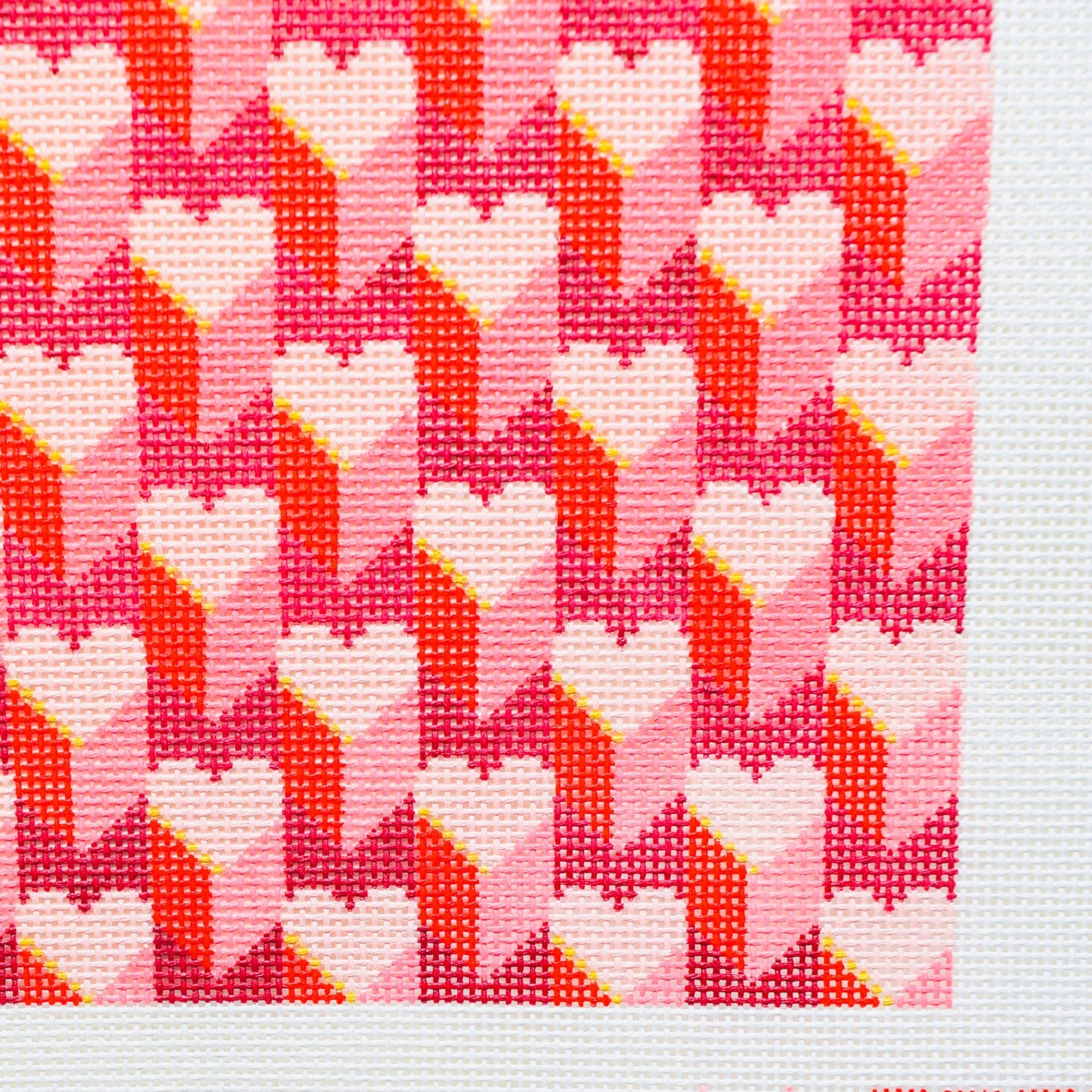 Expanding Hearts Clutch Hand Painted Needlepoint Canvas - Valentine's Day Collection